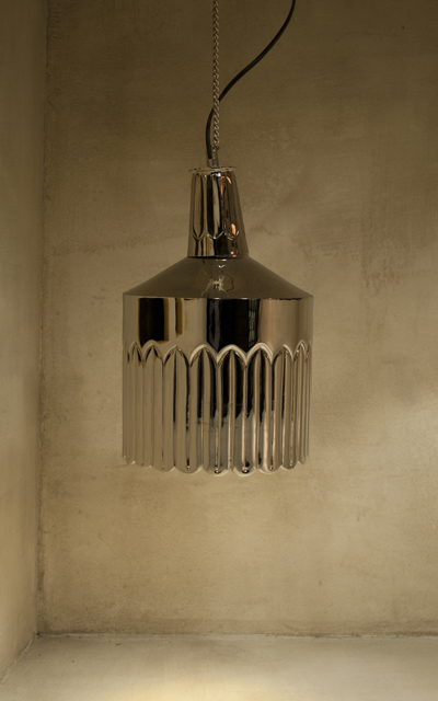 Pin Tuck Lamp 04 - Nickle Finish by Sahil & Sarthak